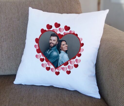 Personalised Heart photo Cushion - Personalised gift from Giftbag in Dubai, UAE