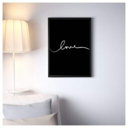 Love A3 frame - Black