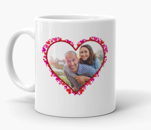 Small Hearts Personalised Photo Mug in Dubai
