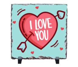 I Love you Arrow Heart Stone
