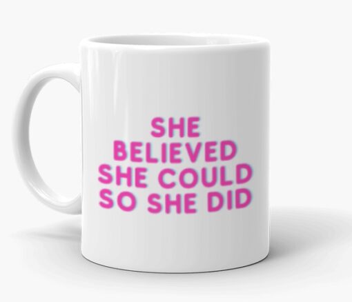 She Belived She Could Mug - Personalised gift from Giftbag in Dubai, UAE