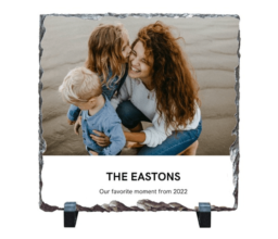 Family Photo Personalised Stone