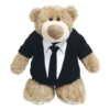 Mascot Bear with Black Suit 28cm