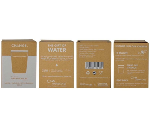 LAREN - CHANGE Collection Insulated Mug - White - Image 5