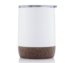 GOUDA - Hans Larsen Vacuum Mug With Cork Base - White