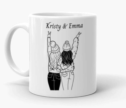 Personalised Names Friendship Mug - Personalised gift from Giftbag in Dubai, UAE