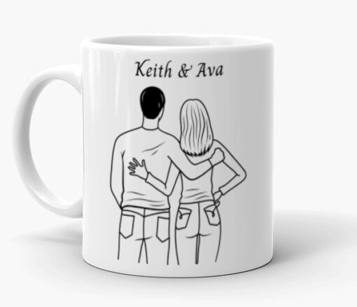 Personalised Names Couple Mug in Dubai