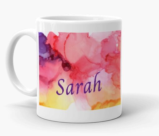 Personalised Name Watercolor Mug in Dubai