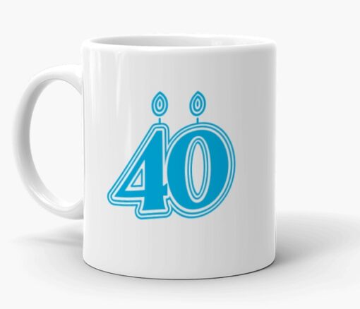 Personalised Name 40th Mug - Personalised gift from Giftbag in Dubai, UAE