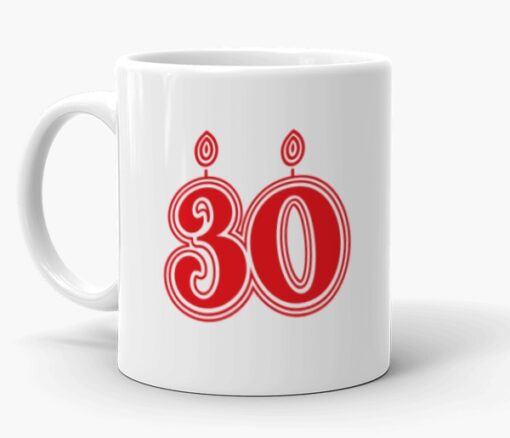 Personalised Name 30th Mug in Dubai