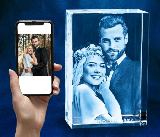 Rectangle Mini Mantel Tall Crystal Personalised - Personalised gift from Giftbag in Dubai, UAE