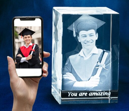 Rectangle Medium Tall Crystal Personalised - Personalised gift from Giftbag in Dubai, UAE