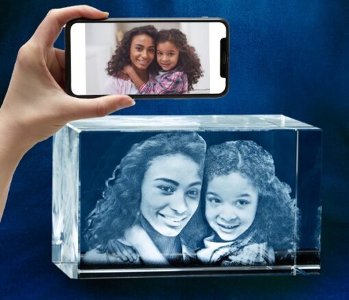 Rectangle Medium Wide Crystal Personalised - Personalised gift from Giftbag in Dubai, UAE
