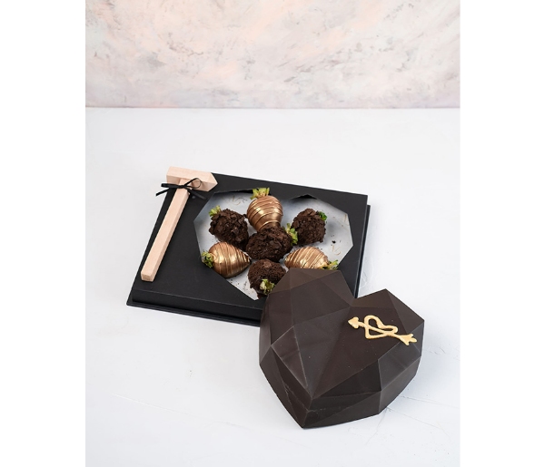 Dark Chocolate Smash Heart - Image 3