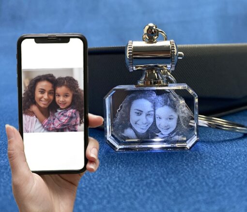 Rectangle Keychain Wide Crystal Personalised - Personalised gift from Giftbag in Dubai, UAE