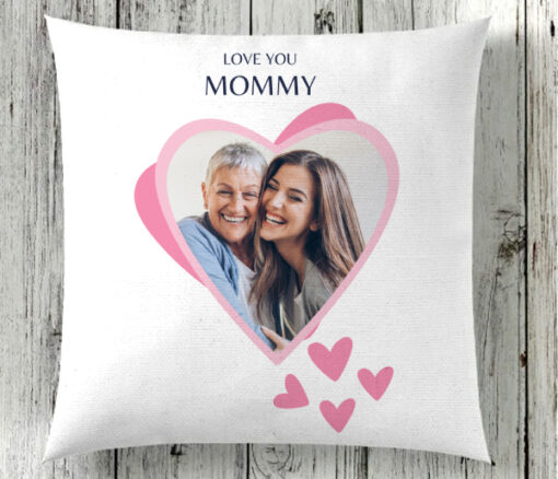 Love You Mommy Personalized Photo Cushion - Personalised gift from Giftbag in Dubai, UAE