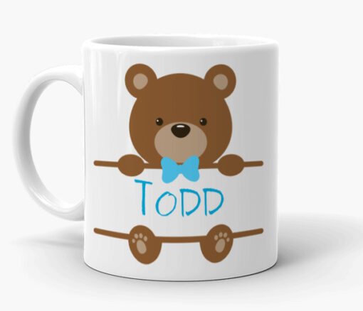 Personalized Name Teddy Boy Mug from Giftbag in Dubai