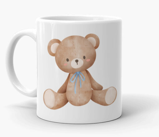 Personalized Name Blue Teddy Mug - Personalised gift from Giftbag in Dubai, UAE
