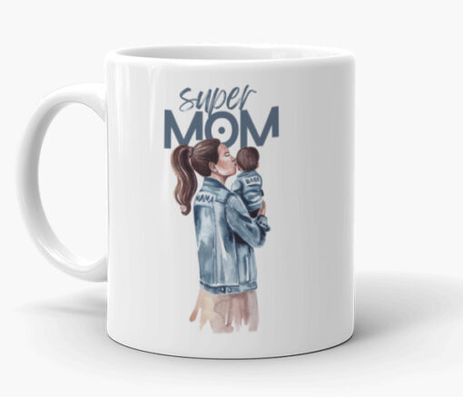Personalized Photo Boy Mom Mug - Personalised gift from Giftbag in Dubai, UAE