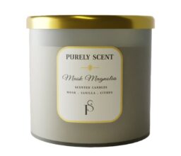 Musk Magnolia 3 Wicks Candle - 400g Wax