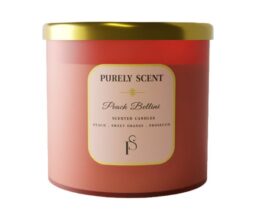 Peach Bellini 3 Wicks Candle - 400g Wax
