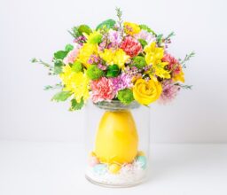 Alternative view of Spring Bouquet with Large Egg