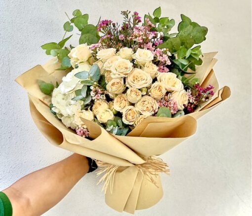 Dreams Peachy Bouquet - Flowers gift from Giftbag in Dubai, UAE