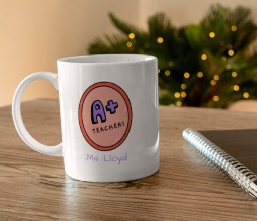 A+ Teacher Personalized Name Mug - Personalised gift from Giftbag in Dubai, UAE