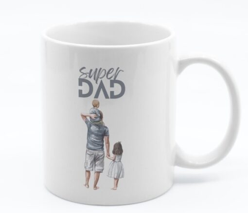 Dad of Boy-Girl Personalized Photo Mug in Dubai
