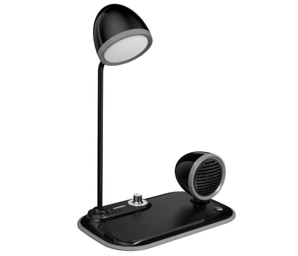 VEERE - @memorii 3 in 1 Wireless Charger Lamp with Speaker - Black - Image 2