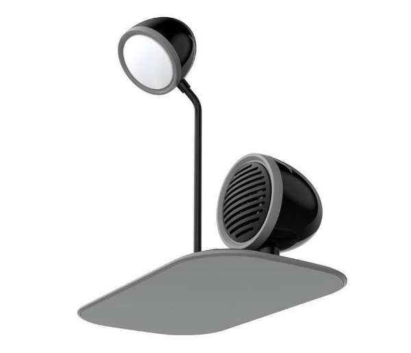 VEERE - @memorii 3 in 1 Wireless Charger Lamp with Speaker - Black - Image 4