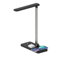 VELES - @memorii 3 in 1 Wireless Charger with Desk Lamp - Black