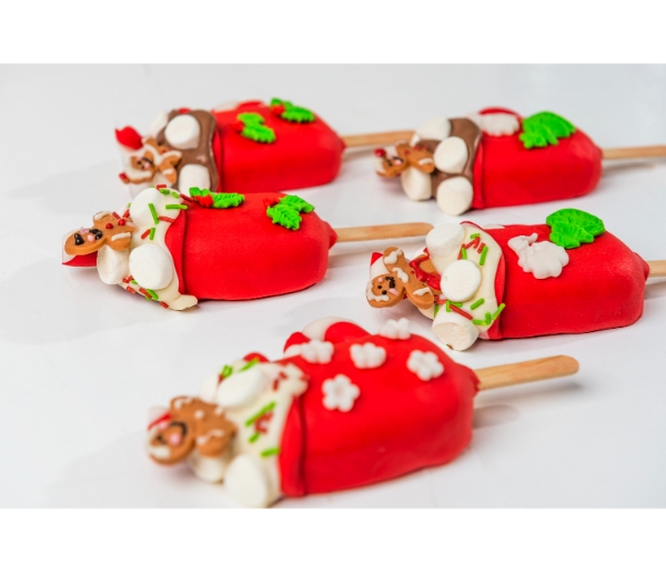 Gingerbread Man Theme Cakesicles - Image 4