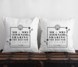 Personalised Couple Anniversary Cushion