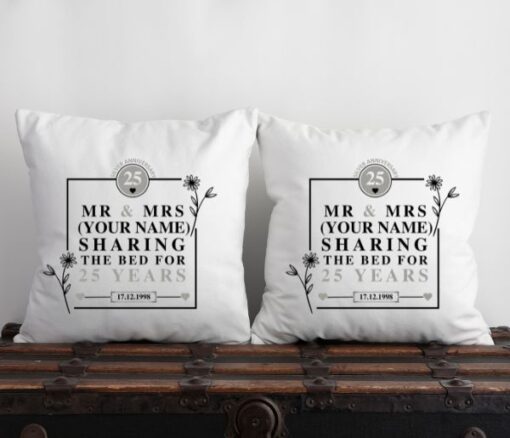 Personalised Couple Anniversary Cushion - Personalised gift from Giftbag in Dubai, UAE