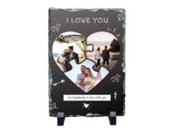 Personalised Heart Puzzle Stone