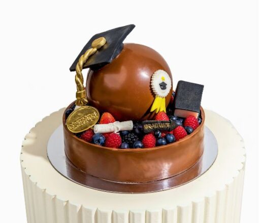 Graduation Cake with Fresh Fruits - Cakes gift from Giftbag in Dubai, UAE