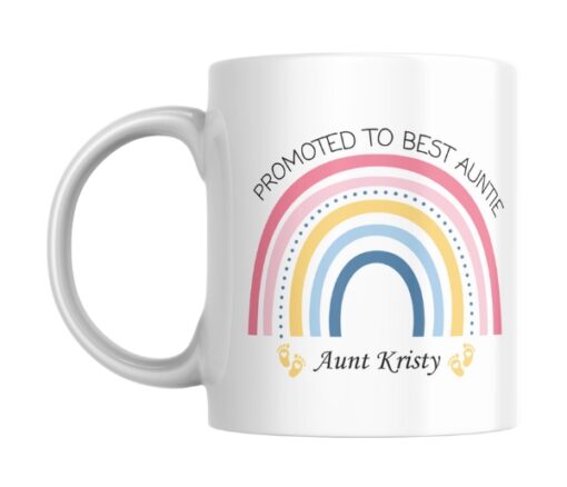 Promoted To Best Auntie Mug - Personalised gift from Giftbag in Dubai, UAE