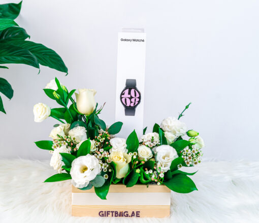 Samsung Watch 6 with White Florals in Dubai