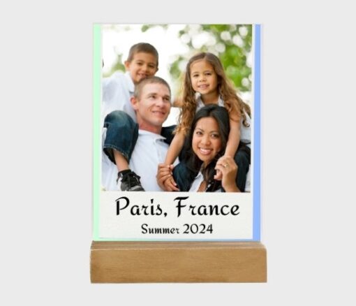 Family Time Personalised Photo Acrylic Plaque - Personalised gift from Giftbag in Dubai, UAE