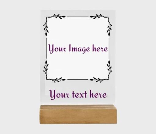 Personalised Photo Acrylic Plaque in Dubai