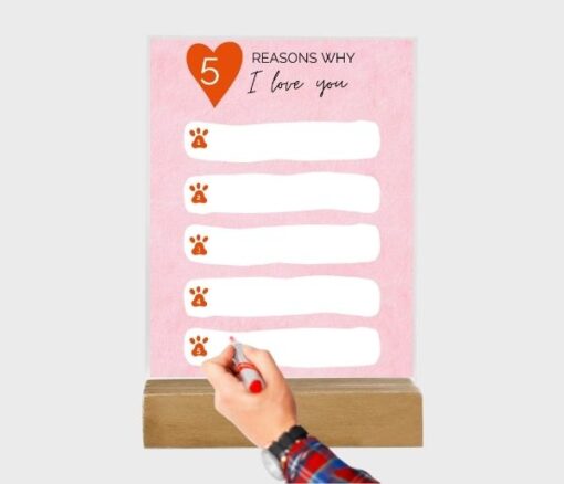5 Reasons I Love You Acrylic Plaque in Dubai