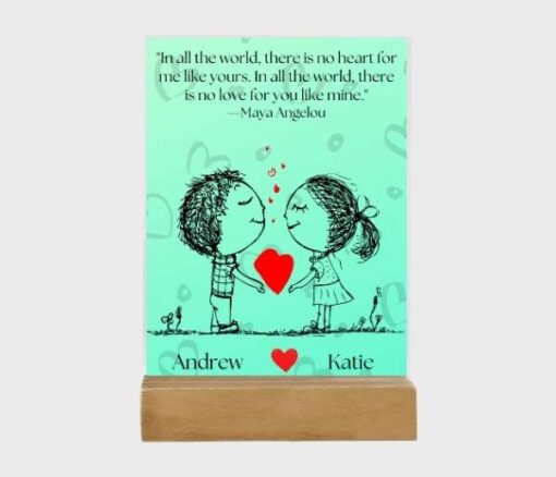 I Found Love With You Acrylic Plaque in Dubai