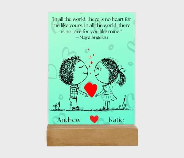 I Found Love With You Acrylic Plaque
