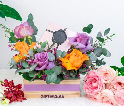 Viktor&Rolf Flowerbomb with Orange & Purple Roses in Dubai