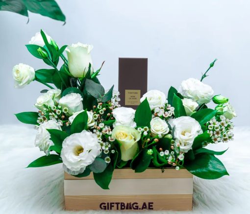 Tom Ford Noir De Noir Unisex with White Floral Arrangement in Dubai