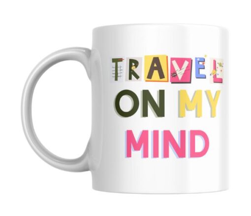 Travel on my Mind Personalised Image Mug in Dubai