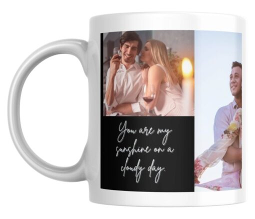 Couple Photos Collage Personalised Mug - Personalised gift from Giftbag in Dubai, UAE