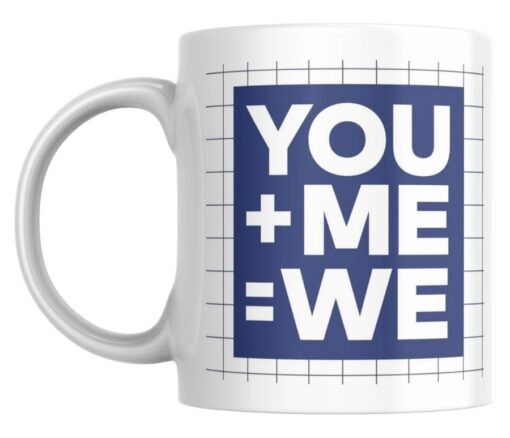 YOU + ME= WE Personalised Mug - Personalised gift from Giftbag in Dubai, UAE
