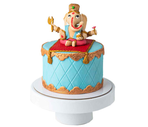 Ganpathi theme Eggless Cake - Cakes gift from Giftbag in Dubai, UAE